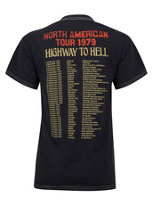Schwarzes AC/DC World Tour 1979 T-Shirt