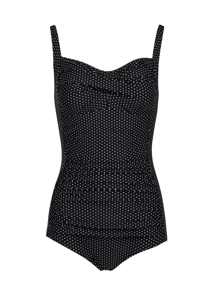 Retro Damen Badeanzug mit Pünktchen