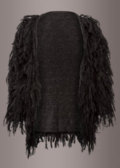 Schwarze Strickjacke