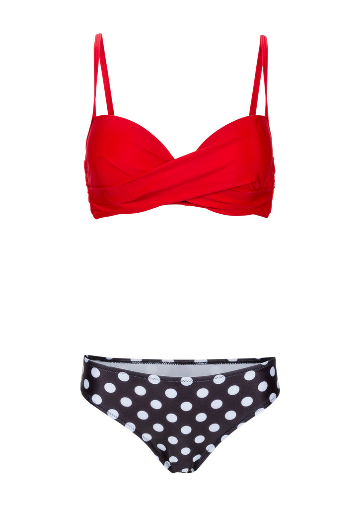 Gepunkteter Damen Bikini