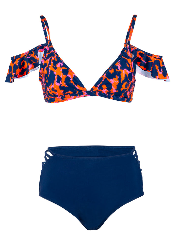 Leoparden Bikini mit hoher Taille