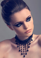 Schwarze Choker Gothic Kette