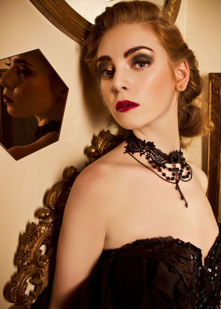 Schwarzer Gothic Choker