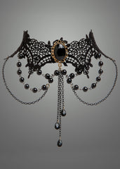 Schwarze Choker Gothic Kette