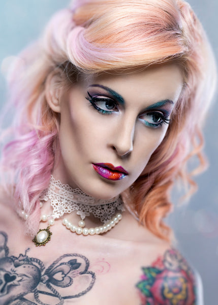 Choker Kette aus weißer Spitze