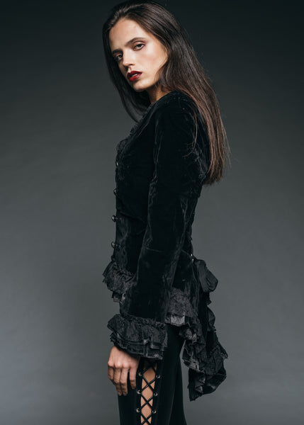 Schwarze Gothik Jacke