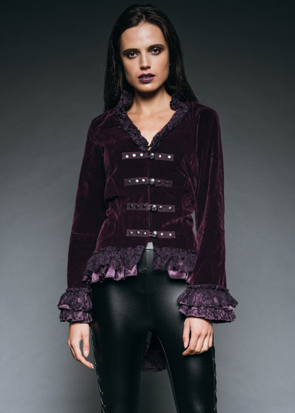 Lila Gothic Jacke