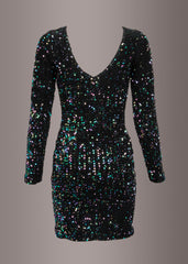 Glitzerndes Cocktailkleid