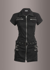 Schwarzes Alternative Kleid