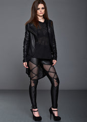 Viktorianische Leggings mit Spitze von Punk Rave