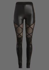 Viktorianische Leggings mit Spitze von Punk Rave