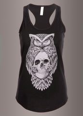 Totenkopf Eule Damen Top