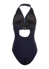 Dunkelblauer Damen Badeanzug