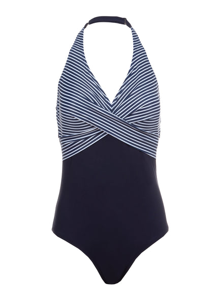 Gestreifter maritimer Damen Badeanzug