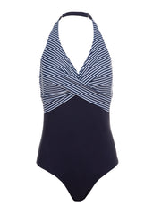 Gestreifter maritimer Damen Badeanzug