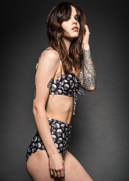 Damen Totenkopf Bikini