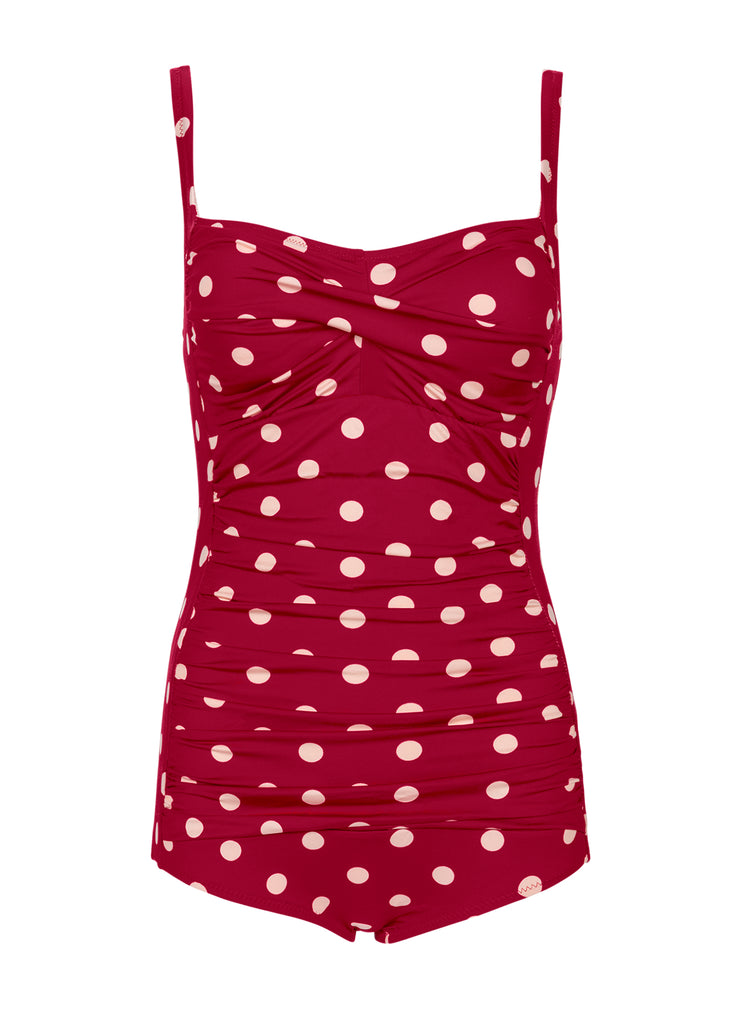 Roter Vintage Badeanzug