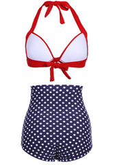 Retro Bikini mit hoher Taille
