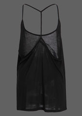 Schwarzes Mond Print Moonchild Loose Fit Tank Top