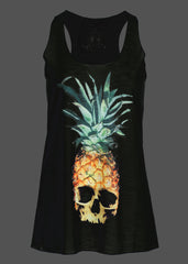 Totenkopf Ananas T-Shirt