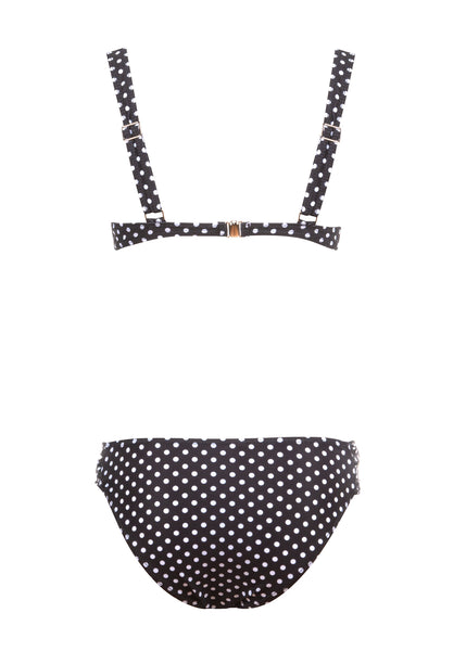 Schwarzer Polka Dot Bikini
