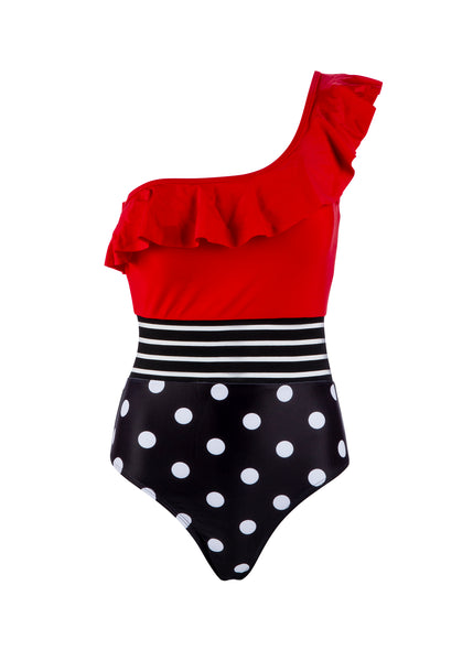 one shoulder Badeanzug