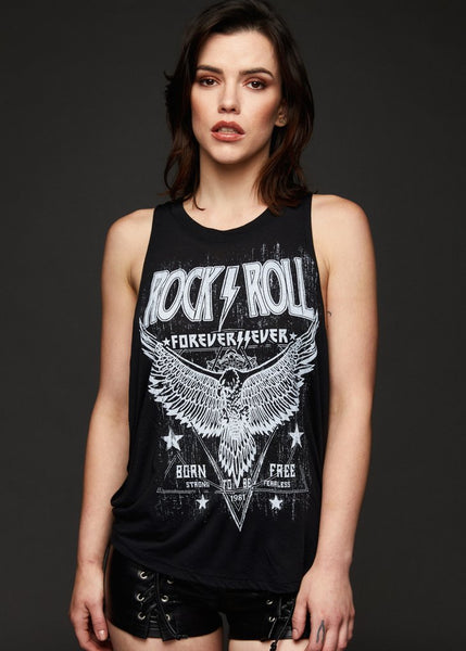 rock n roll damen top