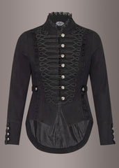 Skeletons of Society Schwarze Military Gothic Frack Jacke